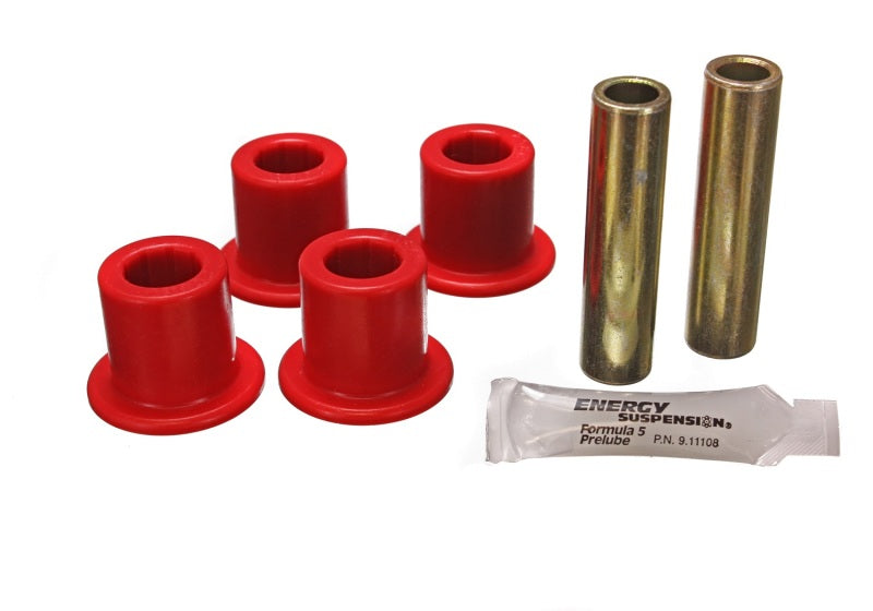 Energy Suspension compatible with Jeep Frame Shackle Bushing Set Red 2.2120R