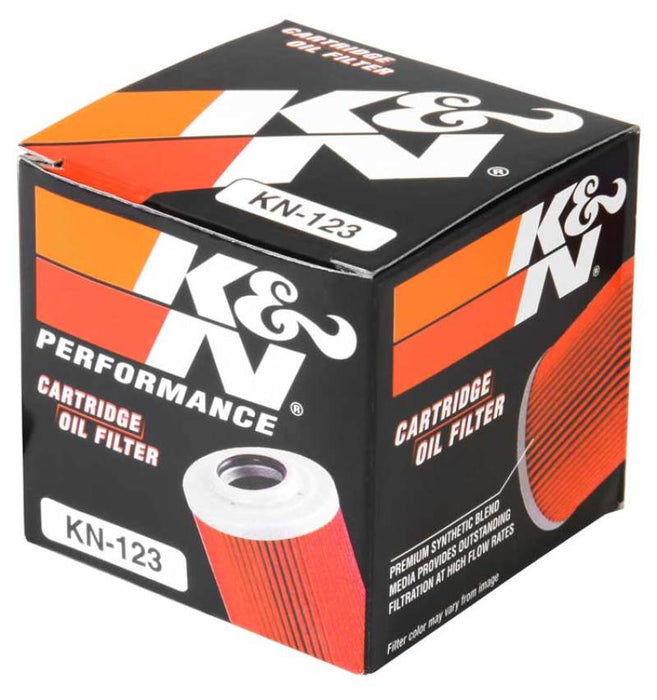 K&N Motorcycle Oil Filter: High Performance, Premium, Designed to be used with Synthetic or Conventional Oils: Fits Select Kawasaki Vehicles, KN-123