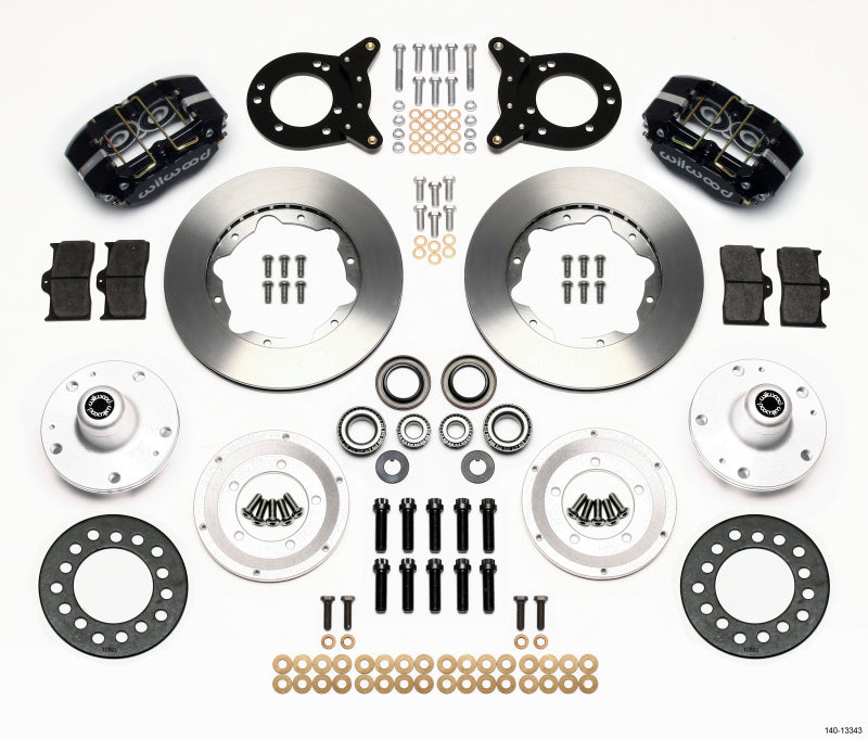 Wilwood Dynapro Dust-Boot Front Kit 11.00in 1965-1969 Mustang Disc & Drum Spindle 140-13343