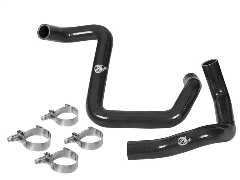 aFe BladeRunner Silicone Radiator Hose Kit 12-18 compatible with Jeep Wrangler (JK) V6 3.6L Black 46-50014-B