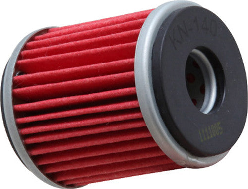 K&N Motorcycle Oil Filter: High Performance, Premium, Designed to be used with Synthetic or Conventional Oils: Fits Select Yamaha Motorcycles, KN-140