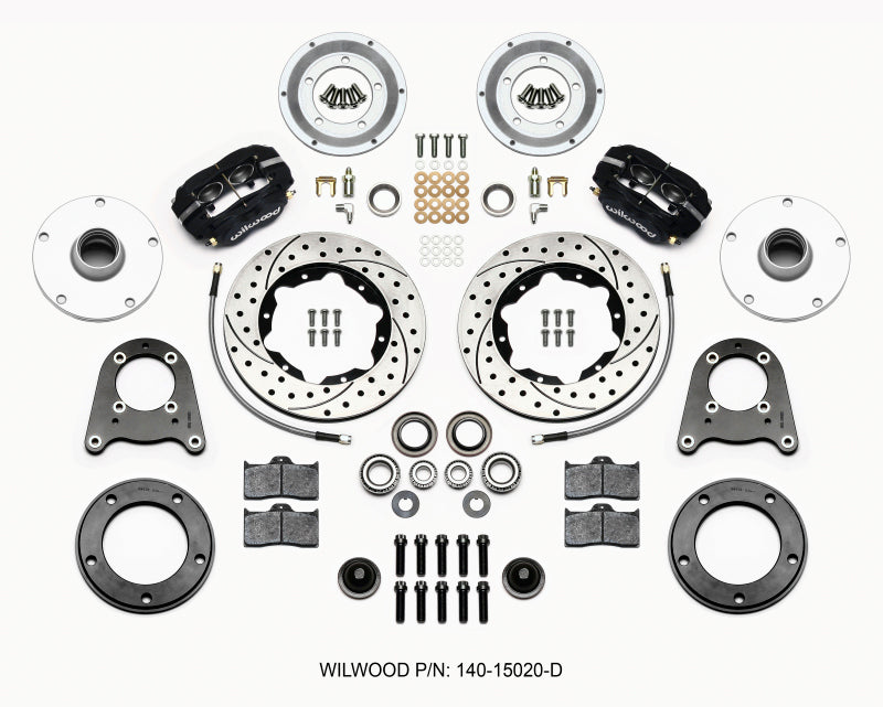 Wilwood Forged Dynalite-M Front Kit 10.75in Drilled 1950-1955 MG-TD/TF 140-15020-D