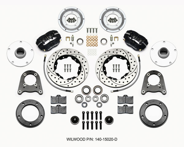 Wilwood Forged Dynalite-M Front Kit 10.75in Drilled 1950-1955 MG-TD/TF 140-15020-D
