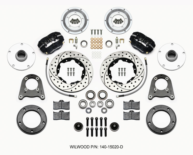 Wilwood Forged Dynalite-M Front Kit 10.75in Drilled 1950-1955 MG-TD/TF 140-15020-D