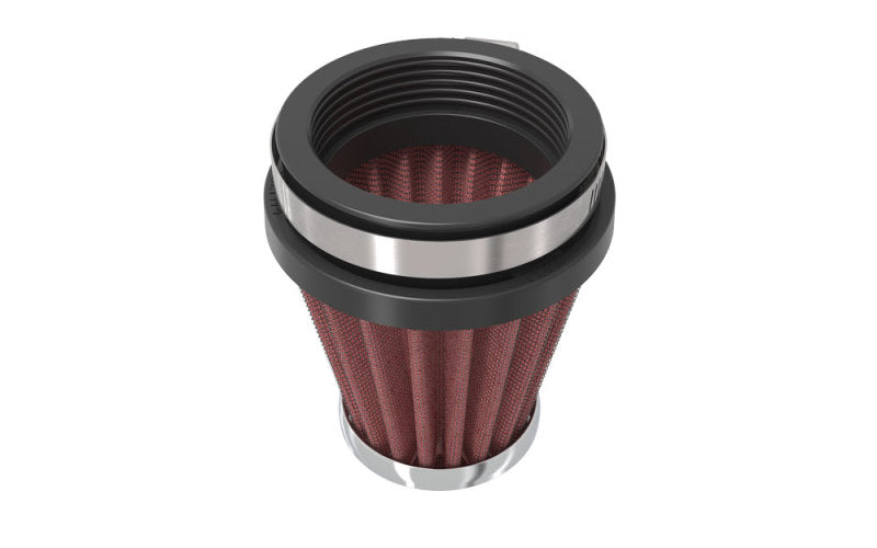 K&N Universal Chrome Filter 2 1/8 inch FLG / 3 inch Bottom / 2 inch Top / 3 inch Height RC-2330