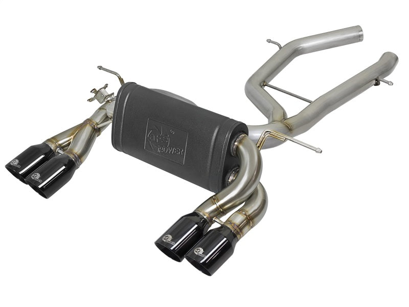 aFe MACH Force-Xp 2-1/2in SS Axle Back Exhaust w/Black Tips 15+ BMW M3/M4 (F80/F82) L6 3.0L (tt) S55 49-36338-B