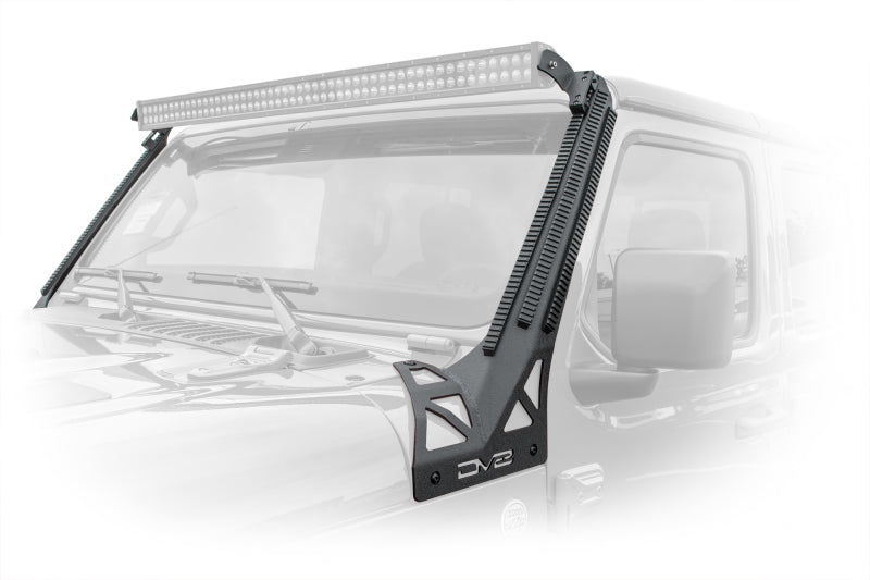 DV8 Offroad 2018+ JL/Gladiator Picatinny Rail A-Pillar Pod LED Light Mount D-JL-190052-PIL