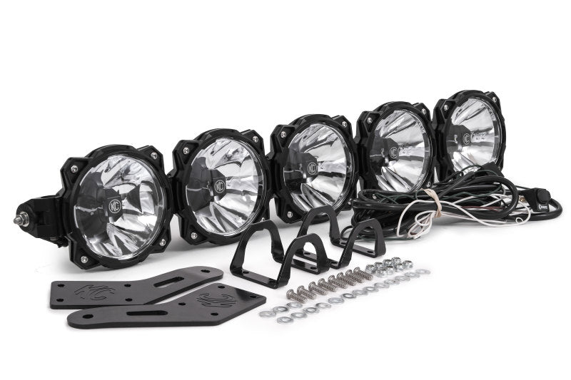 KC HiLiTES Polaris RZR 32in. Pro6 Gravity LED 5-Light 100w Combo Beam Overhead Light Bar System 91309