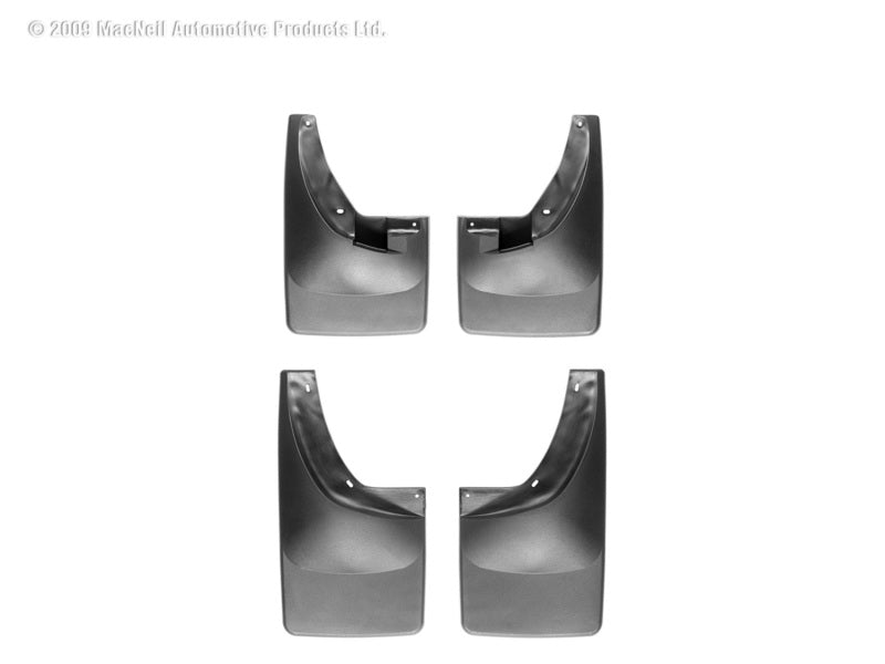 WeatherTech 06-08 Compatible with Dodge Ram Truck No Drill Mudflaps Black 110007-120007