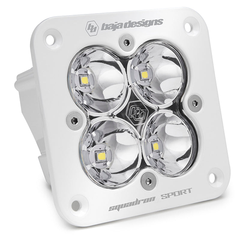 Baja Designs Squadron Spot Pattern White Sport Flush Mount LED Light Pod Clear 551001WT