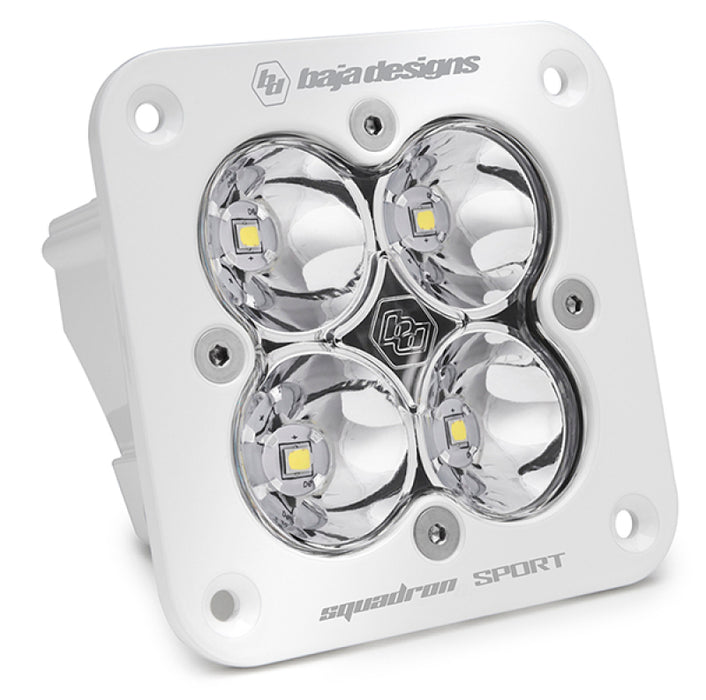 Baja Designs Squadron Spot Pattern White Sport Flush Mount LED Light Pod Clear 551001WT