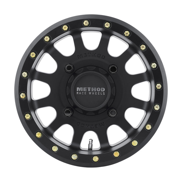 Method MR401 UTV Beadlock 14x7 / 5+2/38mm Offset / 4x156 / 132mm CB Matte Black Wheel MR40147046552B