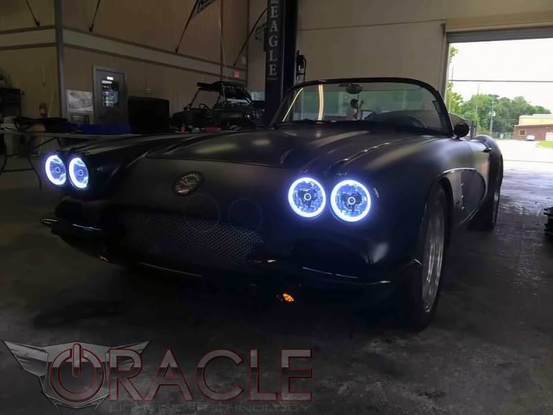 Oracle Pre-Installed Lights 5.75 IN. Sealed Beam ColorSHIFT Halo SEE WARRANTY 6904-333