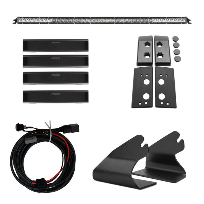 Rigid Industries 2021 Ford Bronco Roof Line Light Kit (Incl. SR spot/flood Combo Bar) 46724