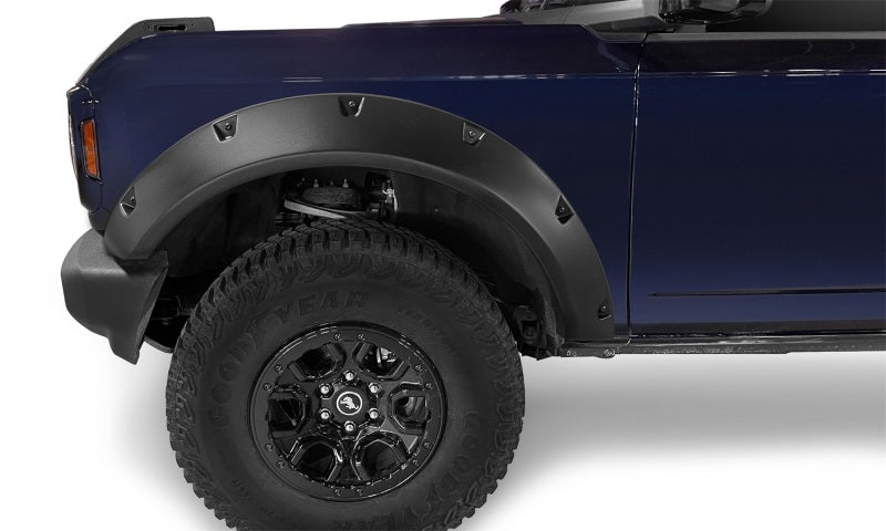 Bushwacker 2021+ Ford Bronco 4-Door Pocket Style Flares 4pc Black 20960-02