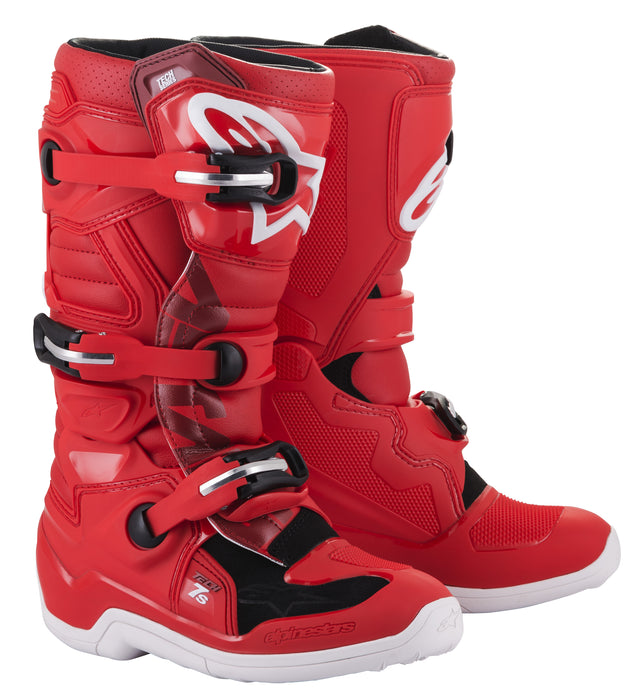 Alpinestars Tech 7S Boots Red (Size 5) (2015017-30-5)