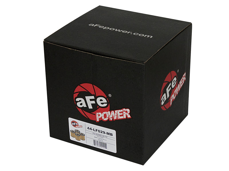 aFe Pro GUARD D2 Oil Filter 06-19 BMW Gas Cars L6-3.0T N54/55 4 Pack 44-LF029-MB