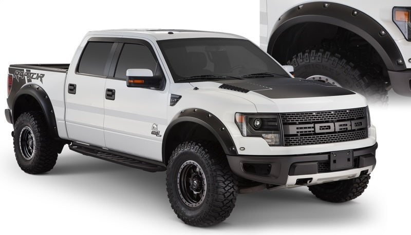 Bushwacker 10-14 Ford F-150 SVT Raptor Pocket Style Flares 4pc Black 20938-02