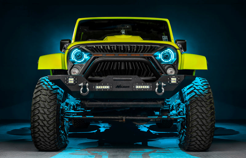 ORACLE Lighting 0718 compatible with Jeep Wrangler JK Oculus 7in ColorSHIFT BiLED Projector Headlights SEE WARRANTY 5876-333