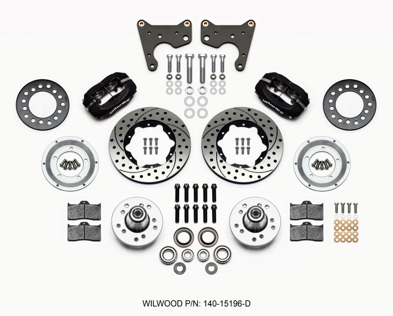 Wilwood Forged Dynalite Front Kit 11.00in Drilled 65-72 CDP C Body -Drum 140-15196-D