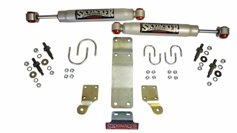 Skyjacker 2007-2017 compatible with Jeep Wrangler (JK/JKU) (Use w/ JK717TR) Dual Steering Damper Kit w/ 9000 Series 9206