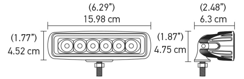 Hella Value Fit Mini 6in LED Light Bar Spot 357203011