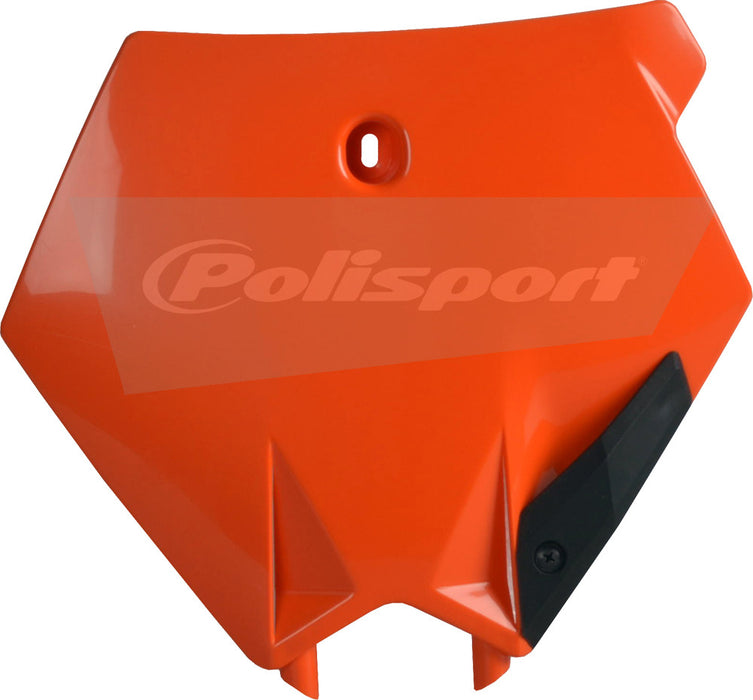 Polisport Front Number Plate - Orange, Color: Orange 8660900002