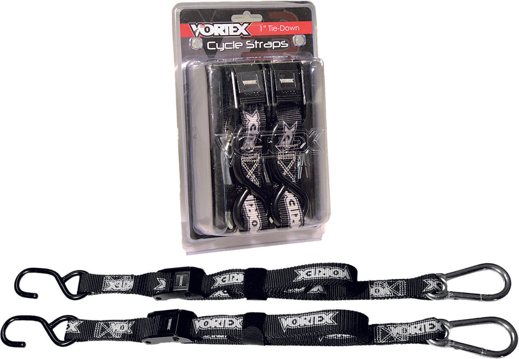 Vortex Tie Downs 1" 2/Pk Blk TD111