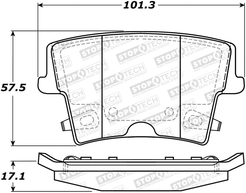 StopTech Street Select Brake Pads 305.1057