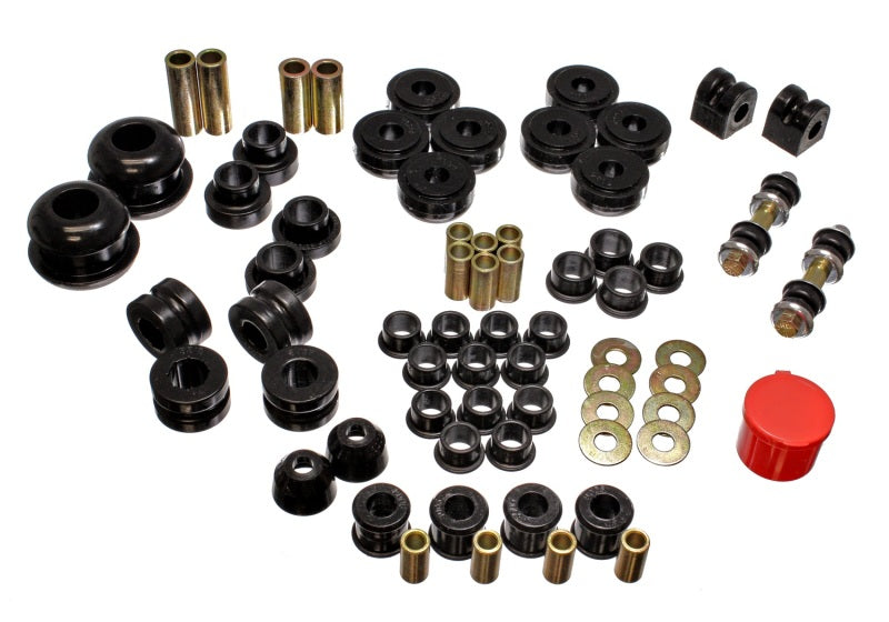 Energy Suspension 95-99 Compatible with Dodge Neon FWD Black Hyper-flex Master Bushing Set 5.18106G