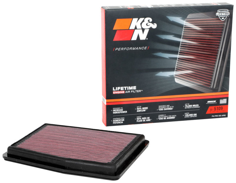 K&N 2020 Hyundai Sonata L4-2.0L F/I Replacement Drop In Air Filter 33-5109