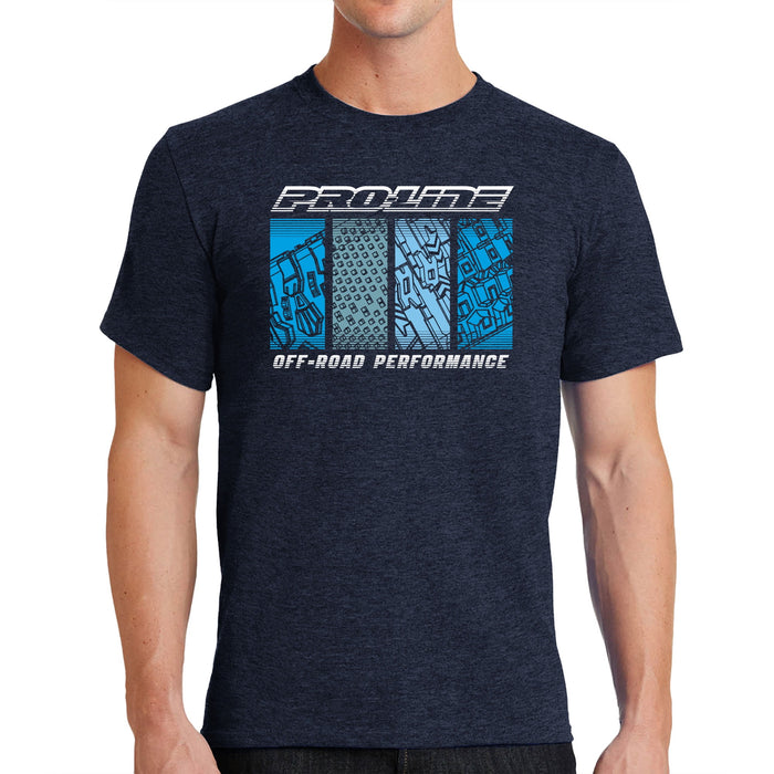 Pro-Line Racing Pro-Line Quarter Tread Navy T-Shirt Small PRO985601 Apparel