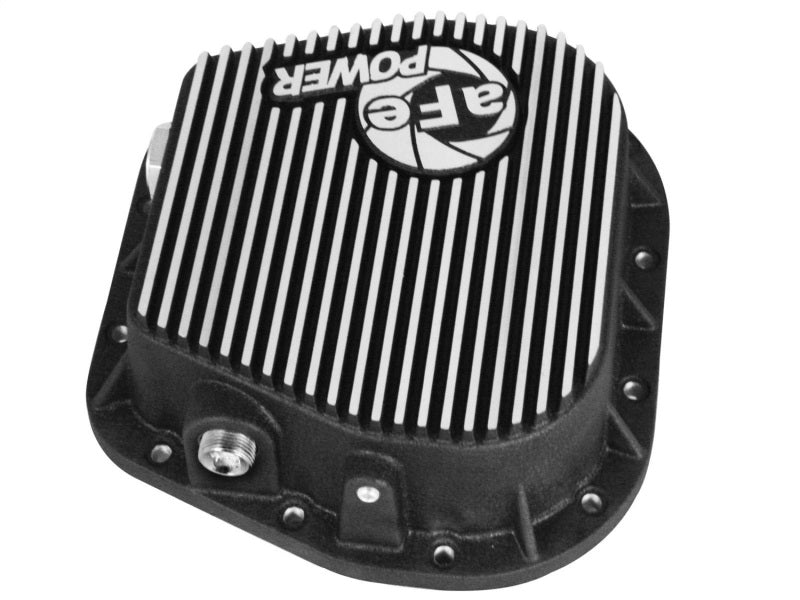 aFe Power Rear Diff Cover (Machined) 12 Bolt 9.75in 97-16 Ford F-150 w/ Gear Oil 4 QT 46-70152-WL