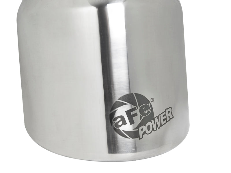 aFe MACH Force-Xp 304 SS Clamp-On Exhaust Tip 2.5in. Inlet / 4in. Outlet / 6in. L Polished 49T25404-P06