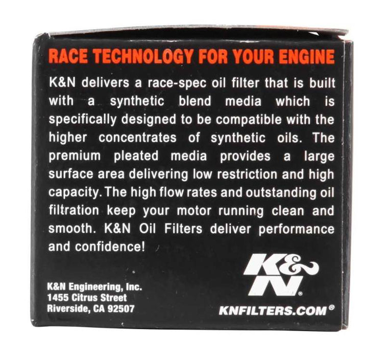 K&N Motorcycle Oil Filter: High Performance, Premium, Designed to be used with Synthetic or Conventional Oils: Fits Select Honda Vehicles, KN-116