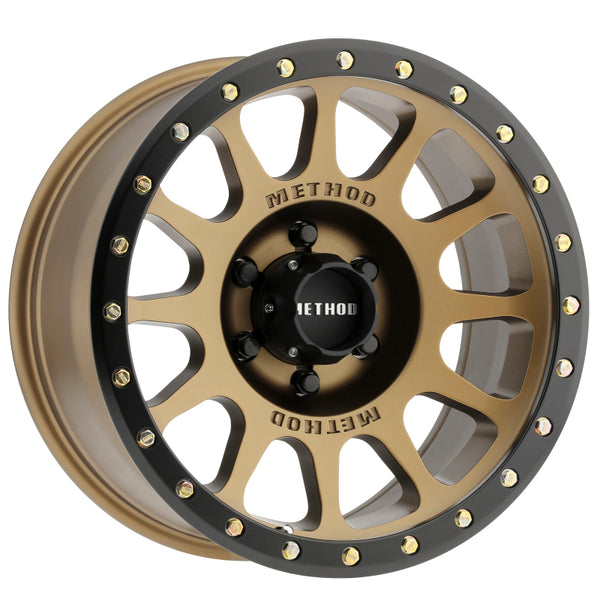 Method MR305 NV 17x8.5 0mm Offset 6x135 94mm CB Method Bronze/Black Street Loc Wheel MR30578516900