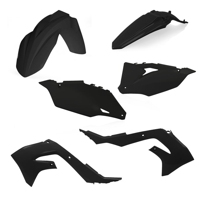 Acerbis Plastic Kit (BLACK) For 21-23 KAWASAKI KX250