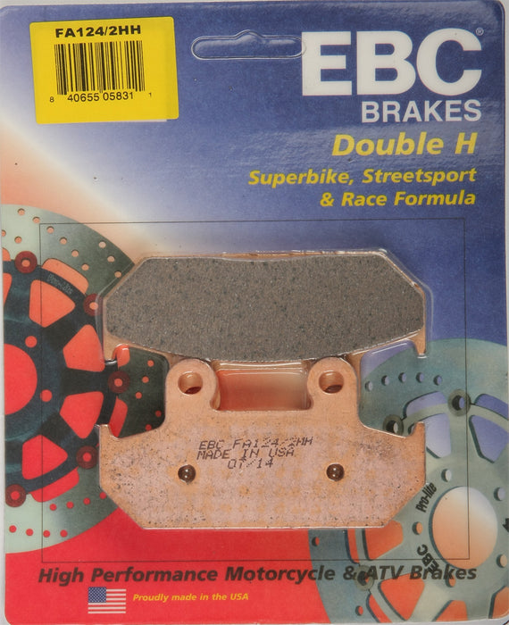 EBC Brakes FA124/2HH Disc Brake Pad Set, Black, One-Size