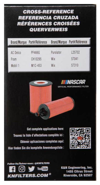 K&N Oil Filter OIL FILTER AUTOMOTIVE HP-7018