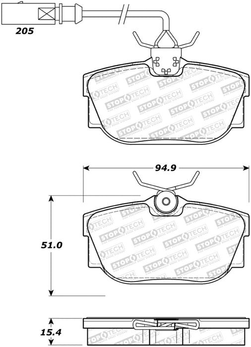 StopTech Street Brake Pads 308.08772