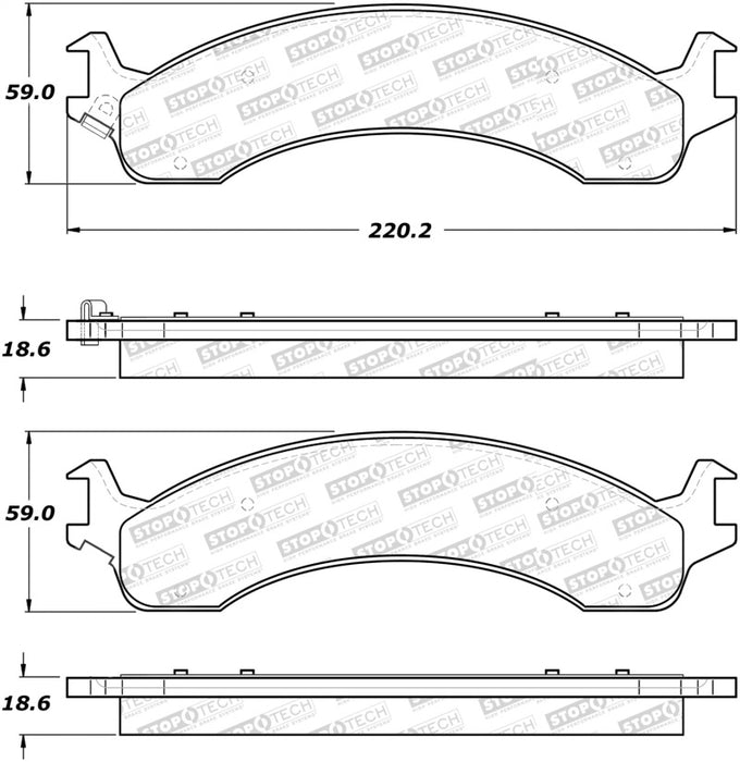 StopTech Street Select Brake Pads 305.0821