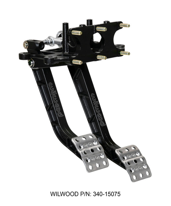 Wilwood Adjustable-Trubar Dual Pedal Brake / Clutch Rev. Swing Mount -6.25:1 Brake 5.1:1 Clutch 340-15075