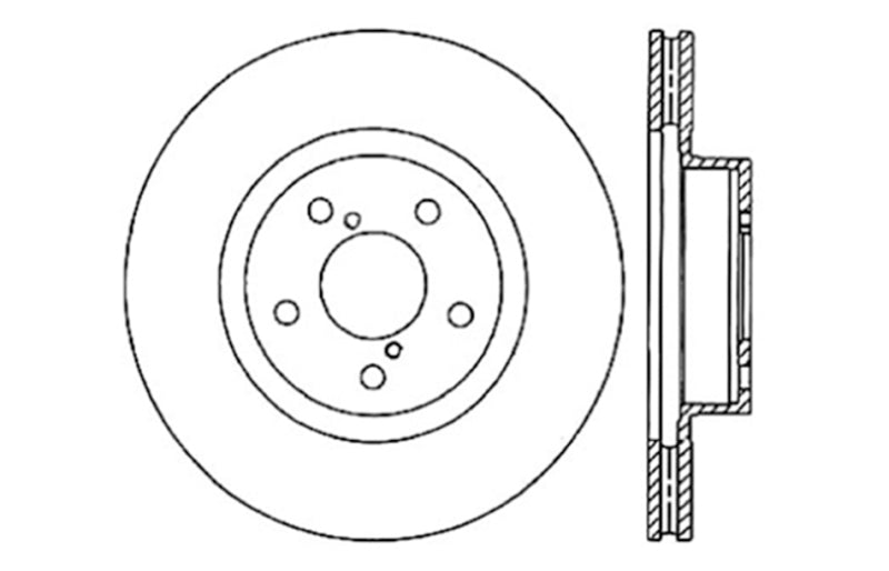 StopTech Slotted & Drilled Sport Brake Rotor 127.47021R