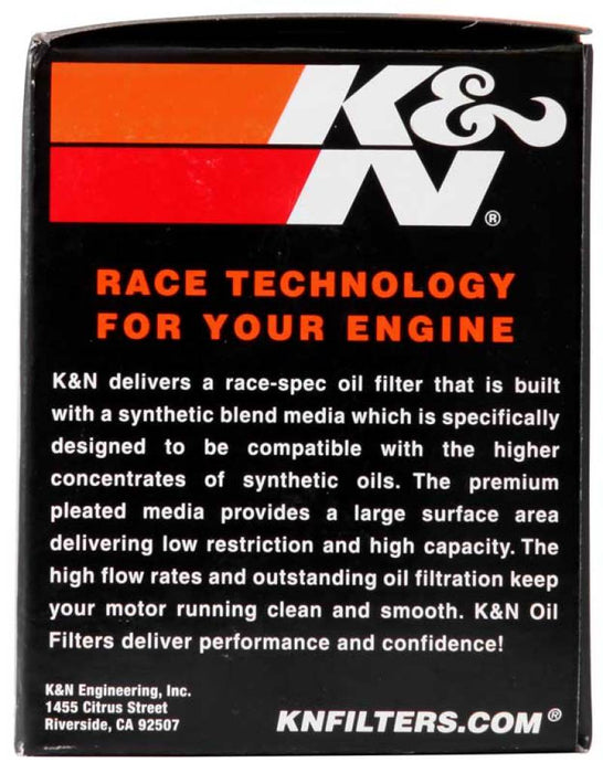 K&N Motorcycle Oil Filter: High Performance, Premium, Designed to be used with Synthetic or Conventional Oils: Fits Select Buell Vehicles, KN-177