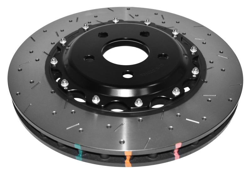 DBA 95-97 Porsche 911 Carrera Front T3 5000 Series Uni-Directional Slotted Rotor w/ Black Hat 52390BLKXS