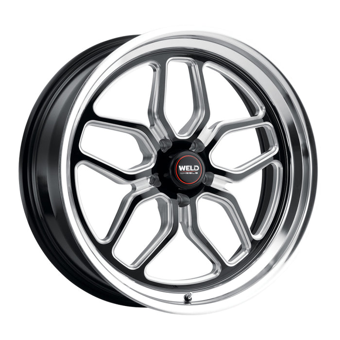 Weld S107 22X10.5 Laguna 5X127 ET13 BS6.25 Gloss Black MIL Dia 78.1 S10720573625