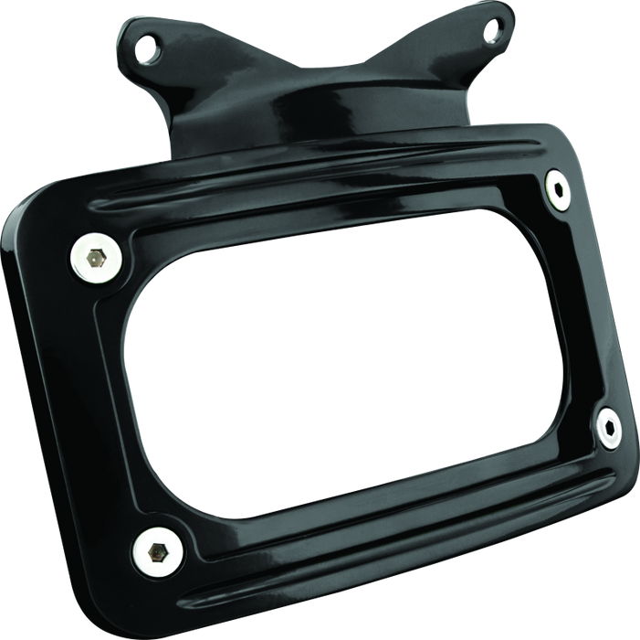 Kuryakyn Curved License Plate Mount Black 3147