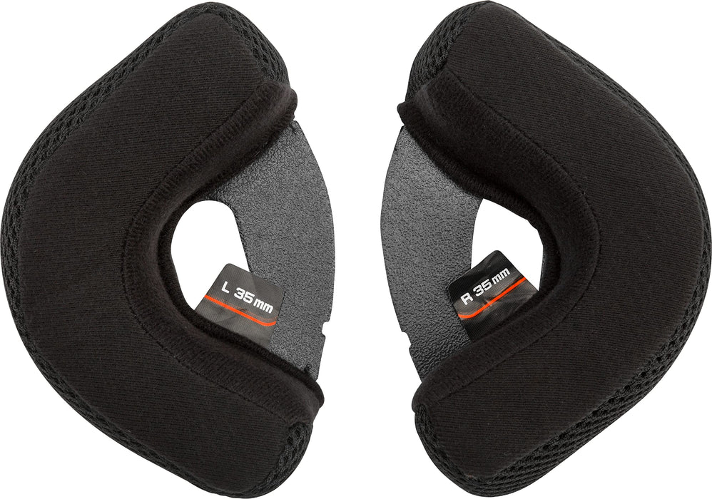 GMAX OF-2 35MM Youth Cheek Pads Street Motorcycle Helmet Accessories - Black/Medium