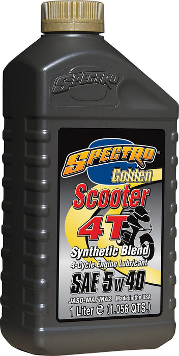 Spectro L.SGS454 Golden Scooter Semi-Syn 4T - 5W40-1lt. - 12/Case