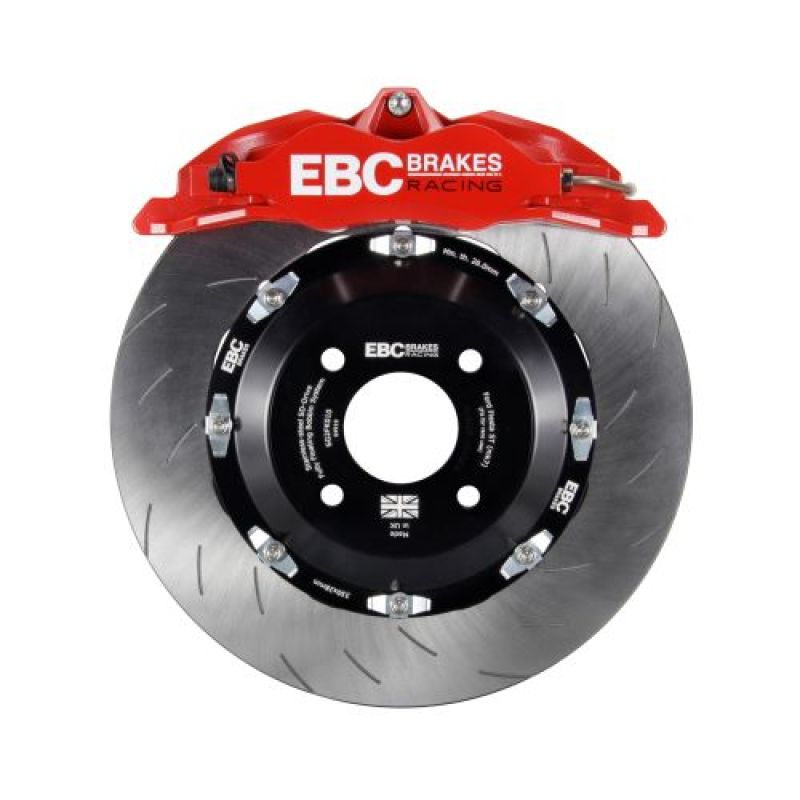 EBC Racing 92-00 Fits BMW M3 (E36) W/Meyle Control Arms Red Apollo-4 Calipers 330mm Rotors Front Bbk BBK003RED-3